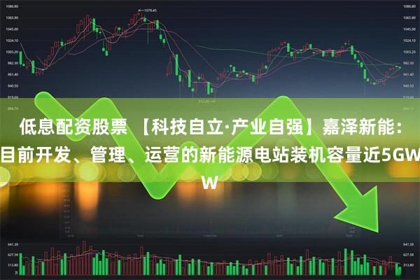 低息配资股票 【科技自立·产业自强】嘉泽新能：目前开发、管理、运营的新能源电站装机容量近5GW