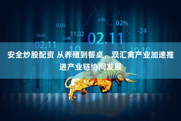 安全炒股配资 从养殖到餐桌，双汇禽产业加速推进产业链协同发展