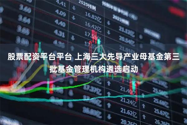 股票配资平台平台 上海三大先导产业母基金第三批基金管理机构遴选启动